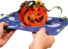 Paper Love Halloween Pumpkin Pop Up Card