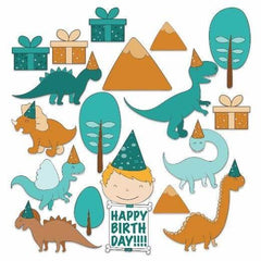 Dinosaur Birthday Yard Card 18 pc set