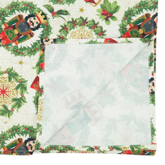 Fennco Styles Nutcracker Holiday Table Runner 16" W X 70" L - Red & Green Festive Table Cover for Christmas Décor, Dining Room, Banquet, Family Gathering and Special Events