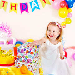 LCY WEDSHI Birthday Wrapping Paper 12pcs 20x29in Multicolor Birthday Theme