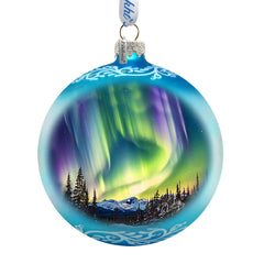 Northern Lights Glass Ornament – Handcrafted Mercury Glass Ornament - Wildlife Holiday Decor by G. DeBrekht - 73397