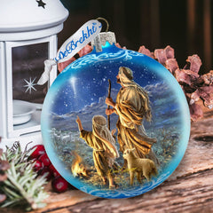 Shepherds Glass Ornament Limited Edition by D. Gelsinger - Nativity Holiday Décor - 73896-1838
