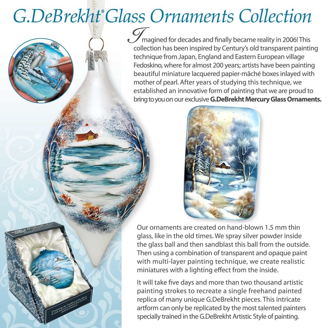 Shepherds Glass Ornament Limited Edition by D. Gelsinger - Nativity Holiday Décor - 73896-1838