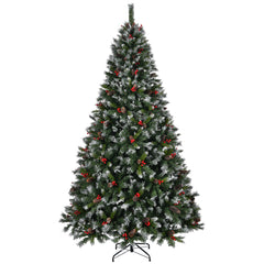 9-Foot Pre-Lit Pre-Decorated Pine Artificial Christmas Tree, 600 Lights, Green