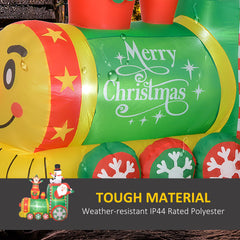 5.9' Christmas Inflatables Train with LED Lights - Multi-Color