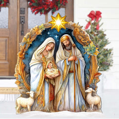 Nostalgic Nativity Scene Outdoor Decor by G. Debrekht - Nativity Holiday Decor - 8611074F