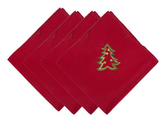 Fennco Styles Pandora Collection Holiday Christmas Tree Table Linens