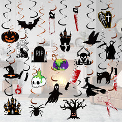 CyanLime 45 Pcs Happy Easter Banner Garland Paper Decorations Halloween Color