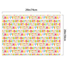 LCY WEDSHI Birthday Wrapping Paper 12pcs 20x29in Multicolor Birthday Theme