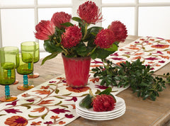 Fennco Styles Luxurious Embroidered Design Table Runner (16"x72" Table Runner)