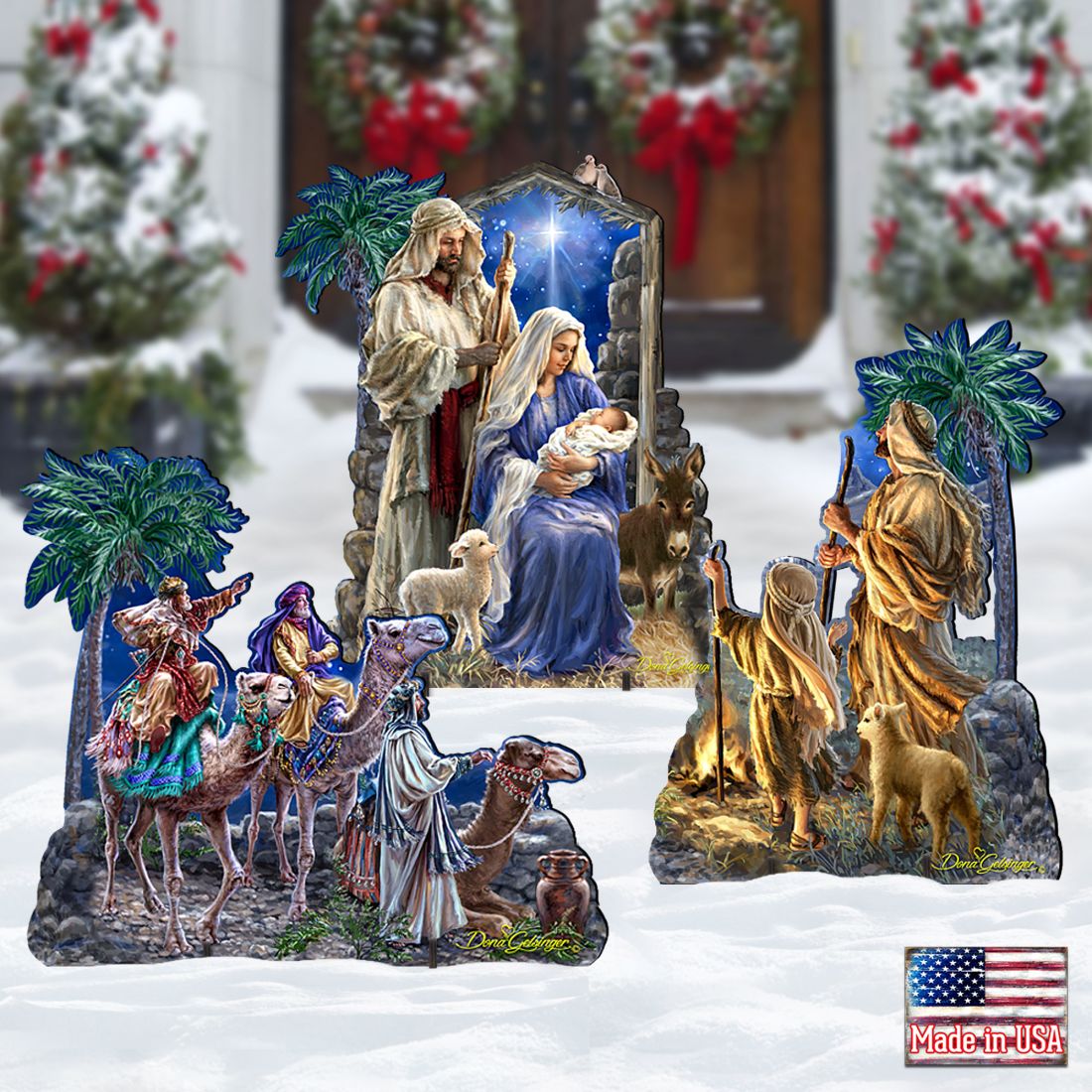 Miracle Outdoor Nativity Set - Nativity Holiday Décor