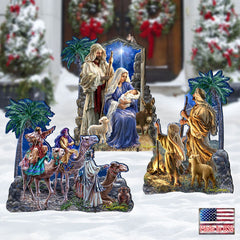 Miracle Outdoor Nativity Set  by D. Gelsinger - Nativity Holiday Décor - 8461041F-S3-1201
