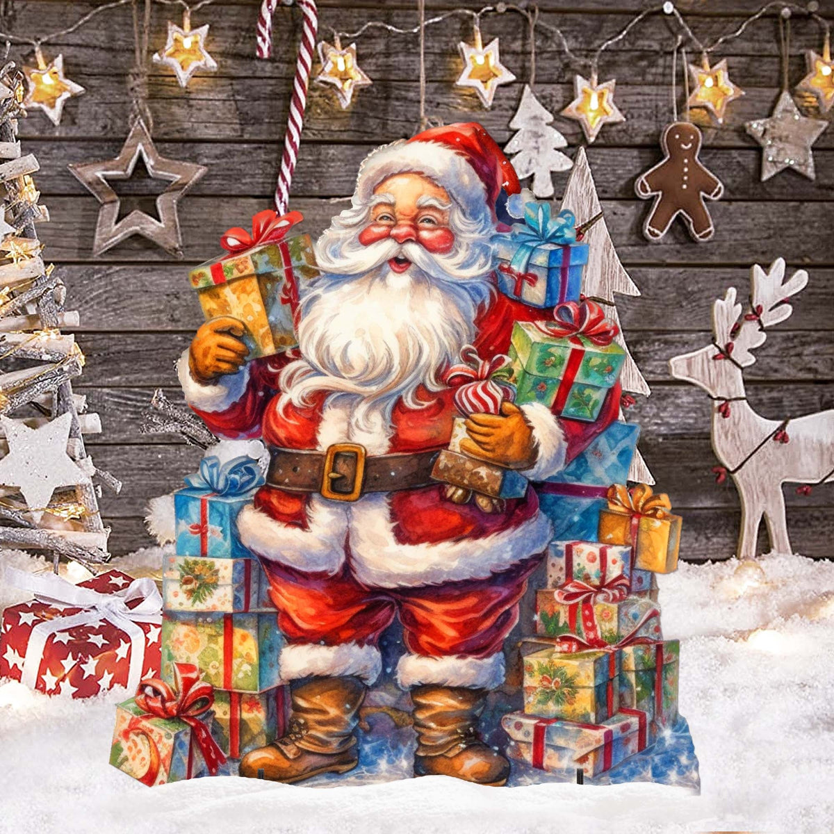 Merry Delivery Outdoor Decor by G. Debrekht - Christmas Santa Snowman Decor