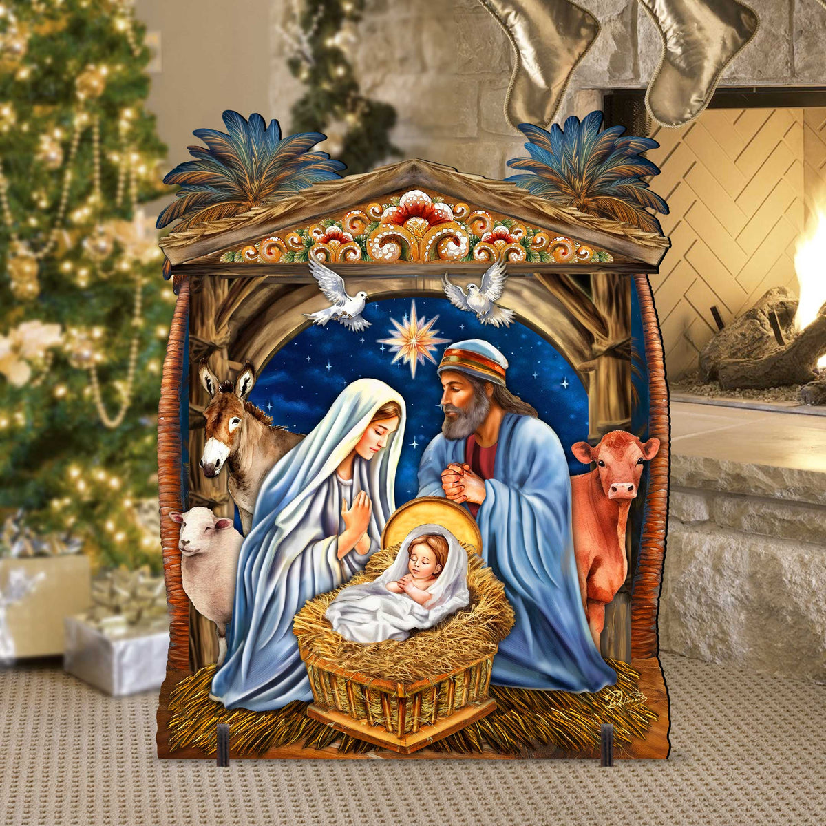 Nativity Outdoor Décor Yard Décor by G. Debrekht - Nativity Holiday Décor
