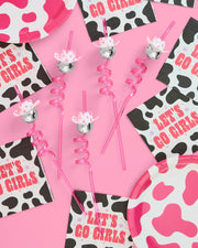 Disco Cowgirl Straws - 8 reusable straws