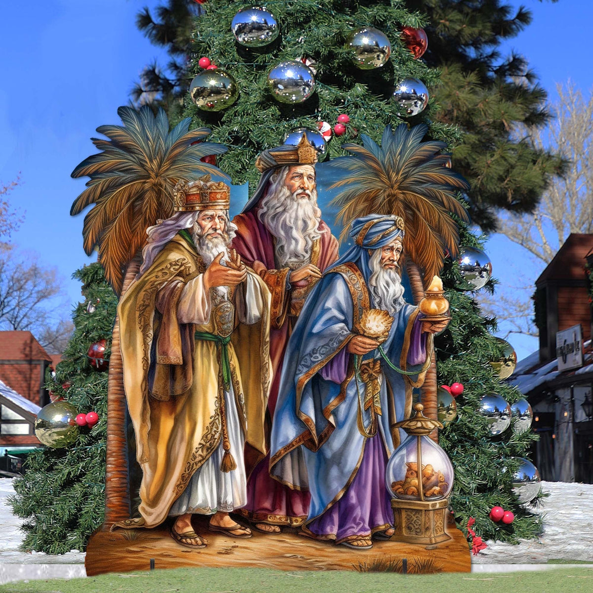 Three Wise Men Outdoor Decor by G. Debrekht - Nativity Holiday Decor