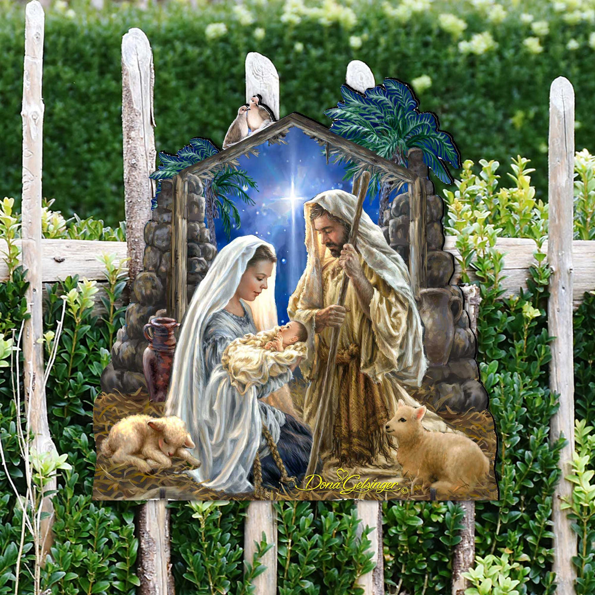 Glory to God Nativity Door Decor - Nativity Holiday Decor