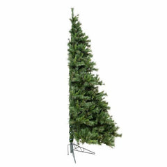 7.5' Green Artificial Half Pine Christmas Tree, the Holiday Aisle, Flat Back Design