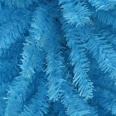 7.5 ft Light Blue Slim Artificial Pine Christmas Tree
