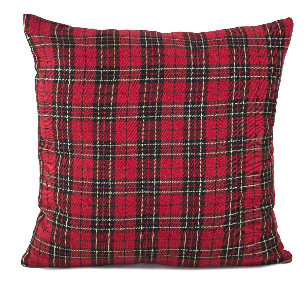 Fennco Styles Holiday Tartan Plaid Dazzle Christmas Decorative Throw Pillow