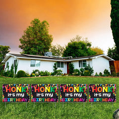 Honk It's My Birthday Yard Sign Set of 4