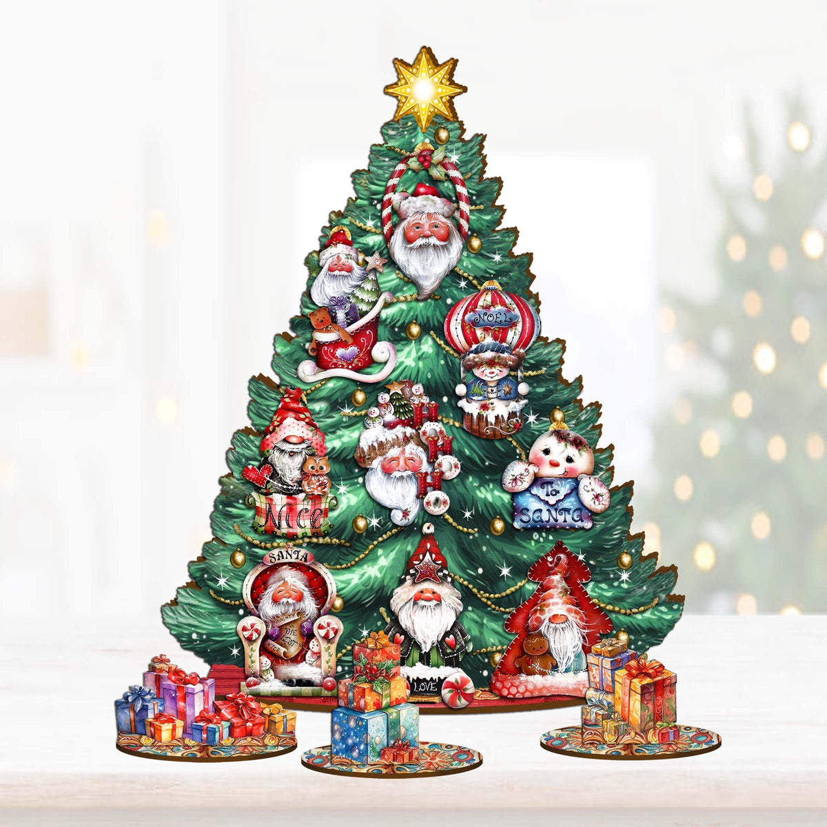 Christmas Story Christmas Tree Eco Wood Set by Jamie Mills-Price Christmas Decor - 8091509-MP