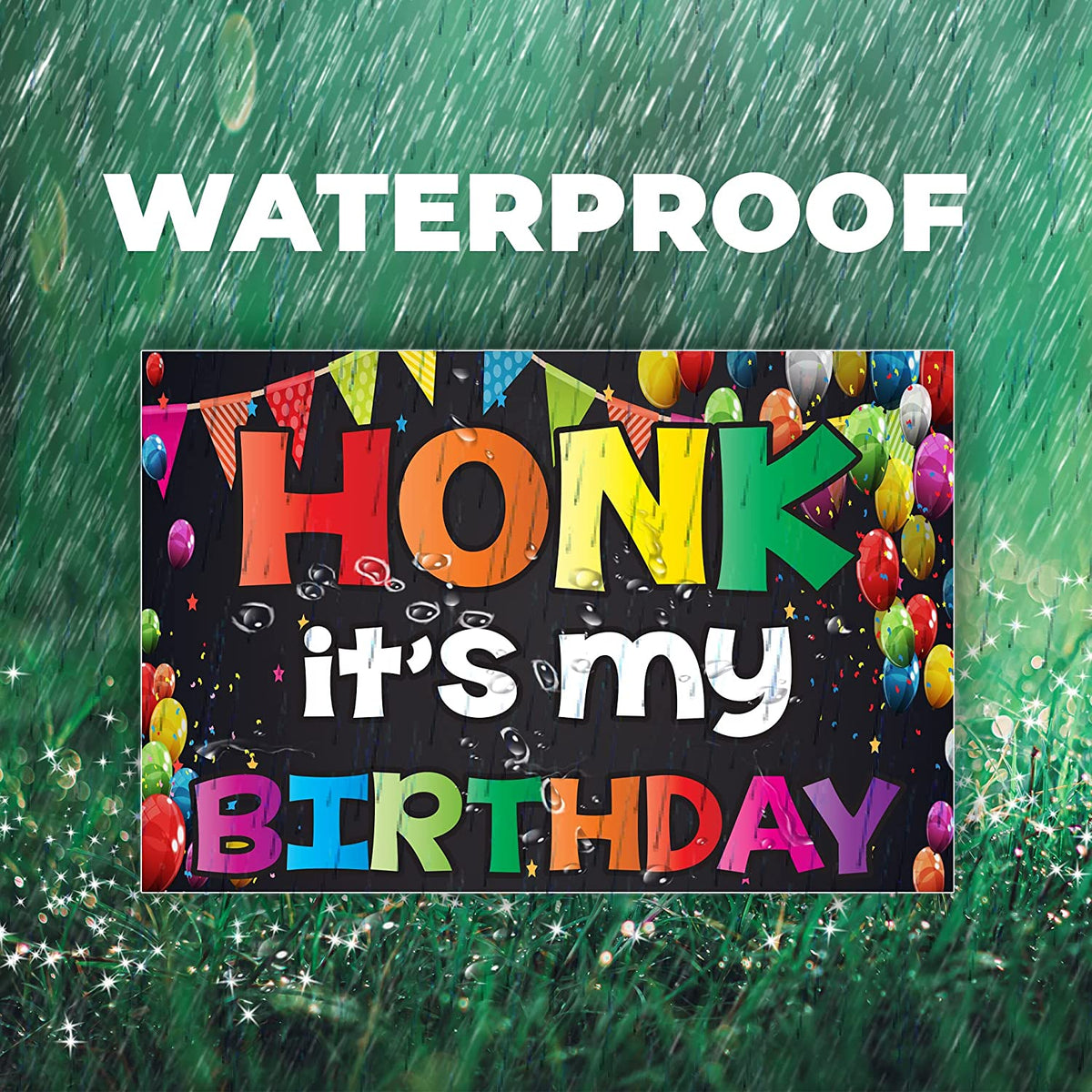 Honk It's My Birthday Yard Sign Set of 4