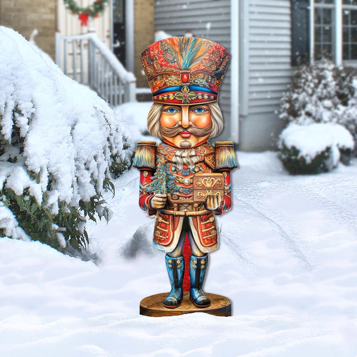 Nutcracker with a Heartwarming Surprise Outdoor Decor by G. Debrekht - Christmas Decor