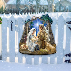 Glory to God Nativity Door Decor by D. Gelsinger - Nativity Holiday Decor - 8461010H-1722