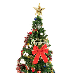 6ft Artificial Christmas Tree with LED Lights - 34.65" Wide