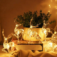 Reindeer Christmas String Lights, 10 LEDs