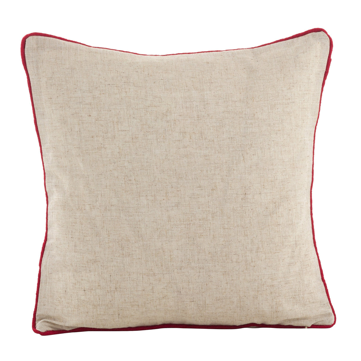 Fennco Styles Christmas Snowman Applique Design Holiday Accent Filled Throw Pillow (Christmas Snowman)