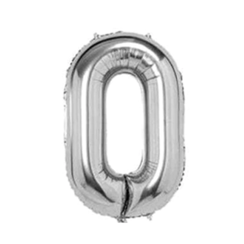 Silver Number Balloon Foil Balloon