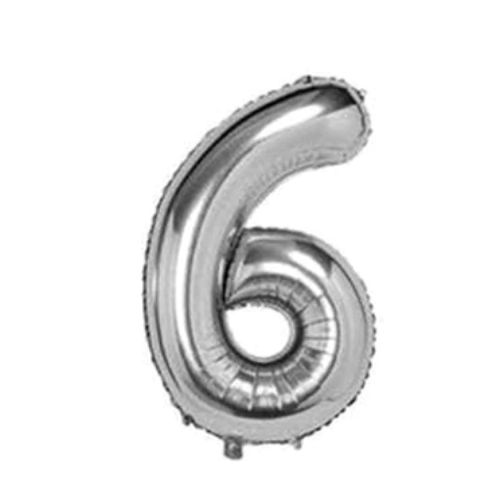 Silver Number Balloon Foil Balloon