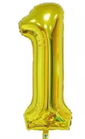 Golden Number Balloon Foil Balloon