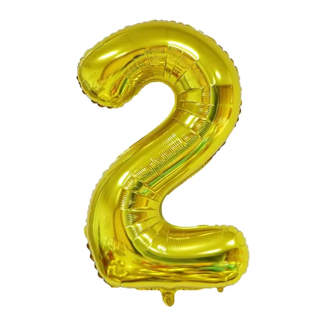 Golden Number Balloon Foil Balloon