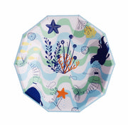 Mermaid Small Plates 7" (Set of 8) – Under the Sea Girls Birthday Party Supplies