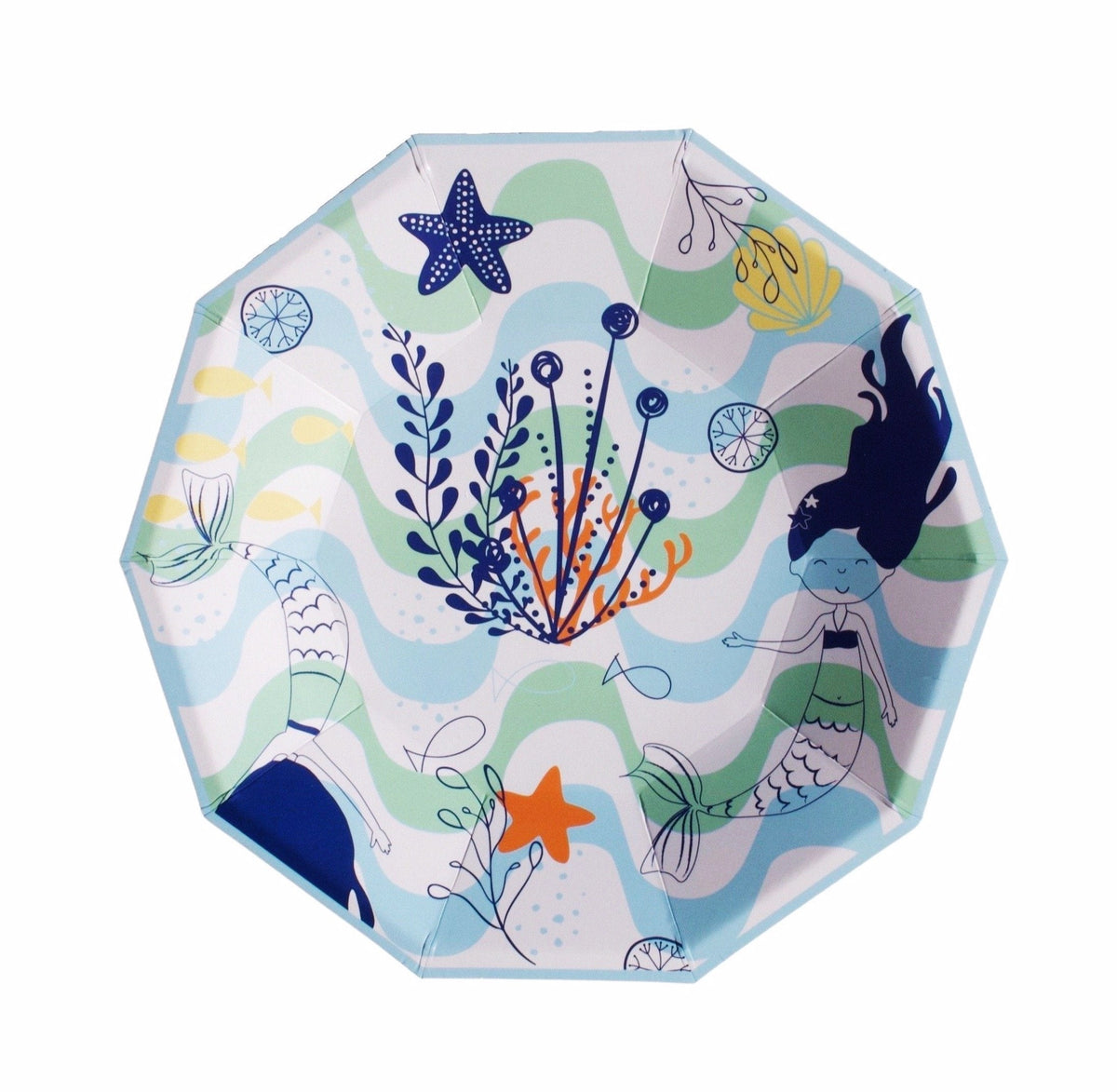 Mermaid Birthday Party Supplies Kit – Under the Sea | Plates, Cups, Napkins | Party in a Box