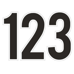 Bebas 22.75" Solid Color Numbers Yard Letters 10 pcs