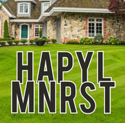 Bebas 22.75" Solid Color Common Yard Letters Set