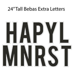 Bebas 22.75" Solid Color Common Yard Letters Set