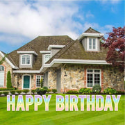 Dripping Glitter Ombre 22.75" Bebas Happy Birthday Yard Greeting 13 pc set