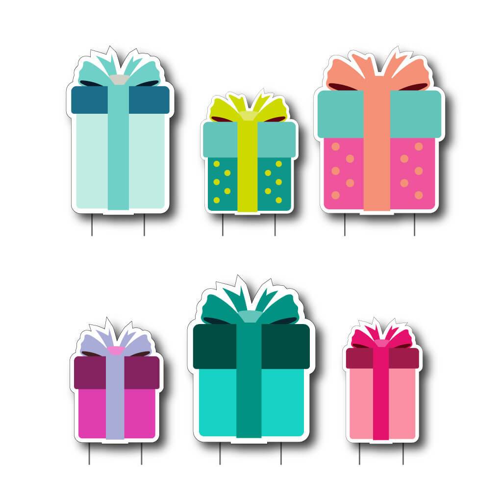 Birthday Presents Themed Yard Greeting Accessories