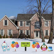 Oldsville Happy Birthday Funny Yard Cards 8 piece set
