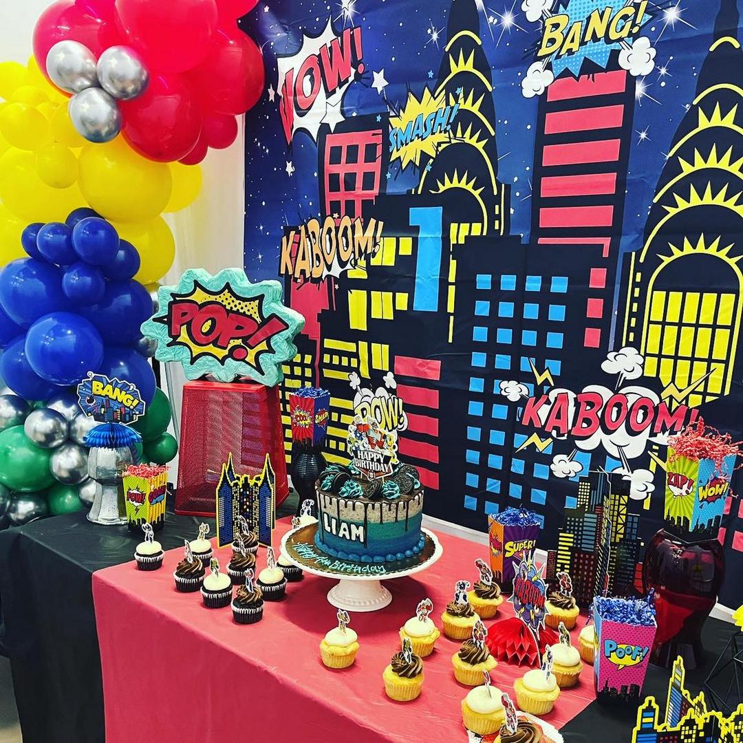 Party supplies selected for a celebration
