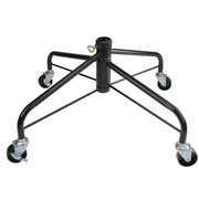Sturdy Black Metal Rolling Christmas Tree Stand