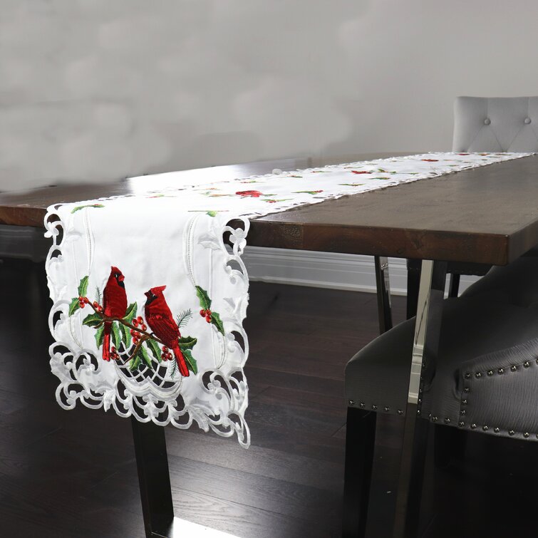 Floral Christmas Table Runner