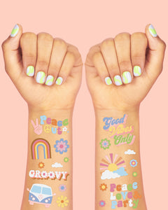 Groovy Tats - 54 foil temporary tattoos
