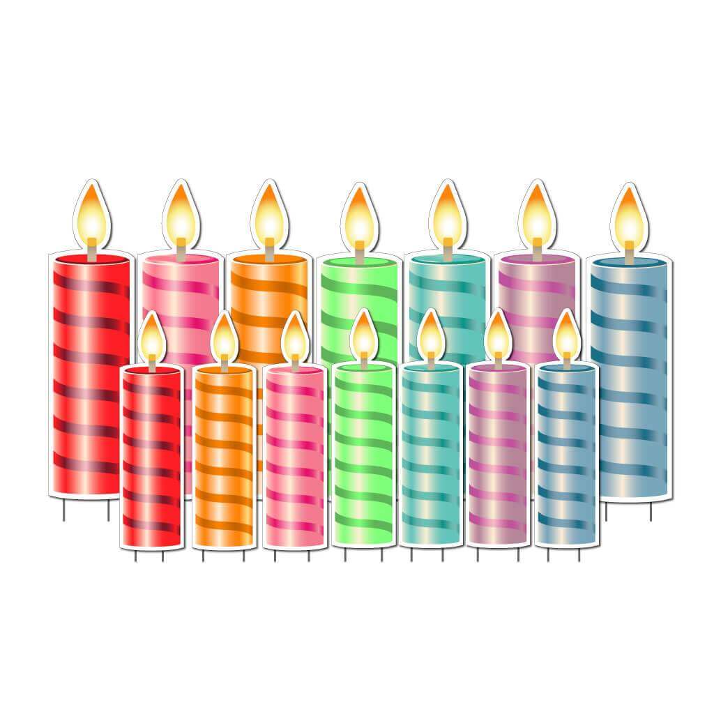 Birthday Candle Themed Yard Greeting Accessories