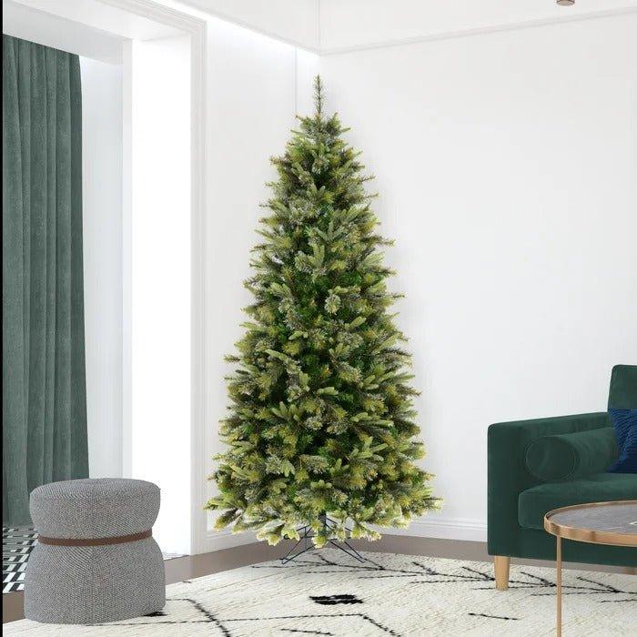 8.5 ft Cashmere Slim Artificial Christmas Tree, Unlit or Warm White LED